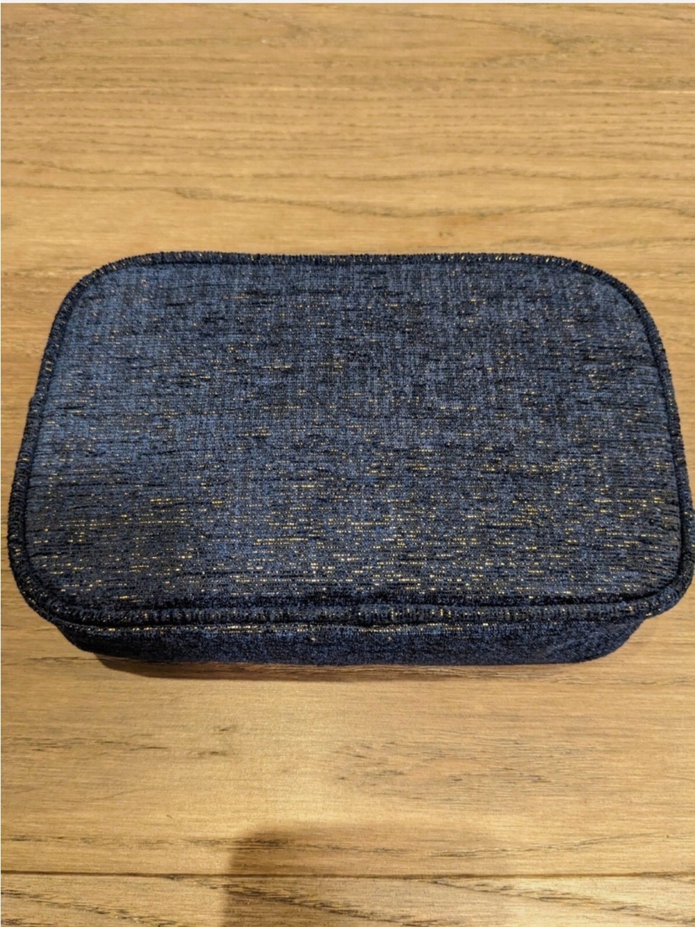 2023 Chanel Gift set  Sparkly Navy Denim Cosmetic Pouch - Picture 7 of 10
